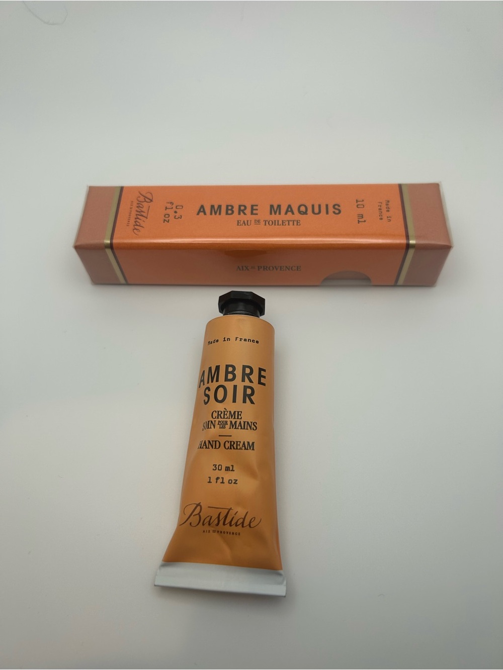 Bastide Ambre Soir Hand Cream - 30 ml and 10ml Ambre Maquis edtoilette